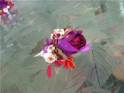 Purple Rose Corsage & Boutonniere WEDDING PROM  