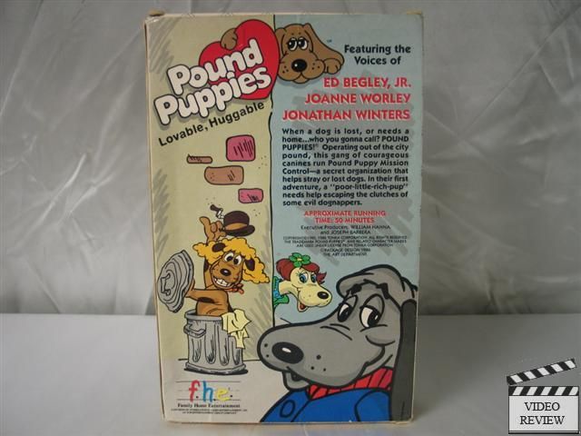 Pound Puppies VHS Ed Begley, Jr., Jonathan Winters  