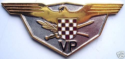 CROATIA ARMY   HVO / MILITARY POLICE HAT BADGE ,rare  