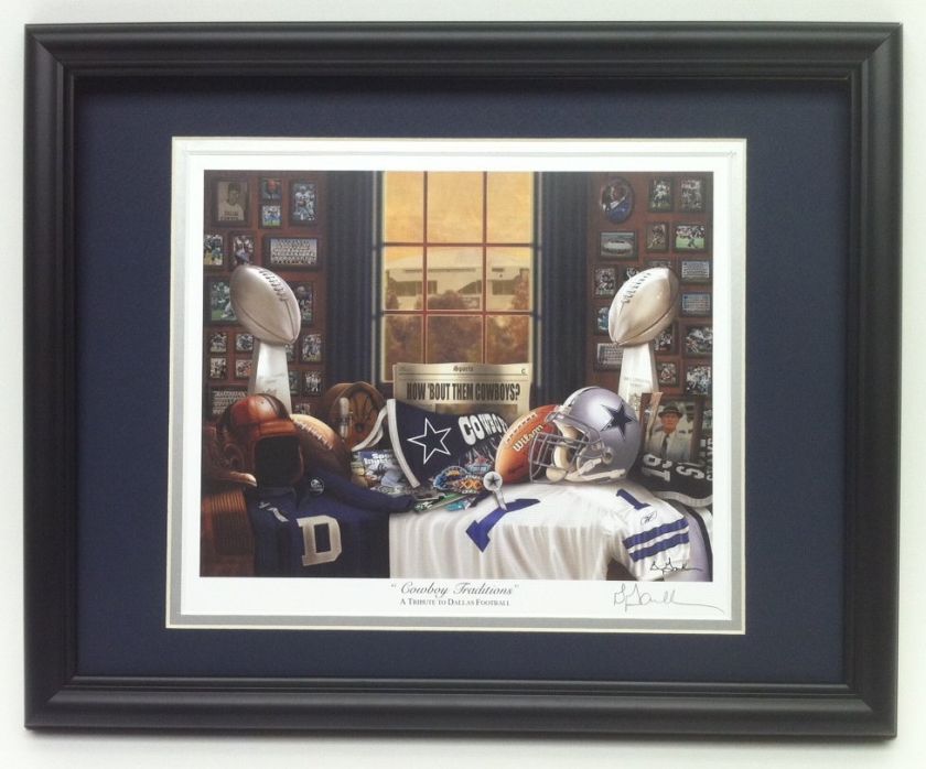 Dallas Cowboys football framed nostalgia print  