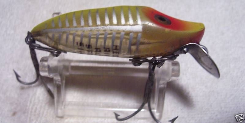 HEDDON RIVER RUNT SPOOK SINKER LURE OLD HARDWARE  