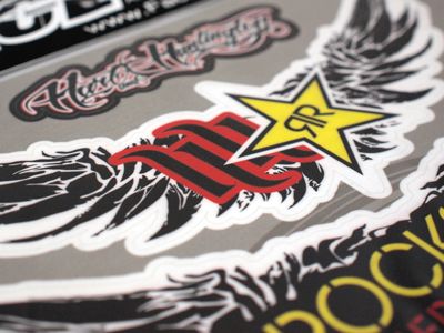 Up for auction is One SET OF Brand New RockStar Wing Decals Sets For 