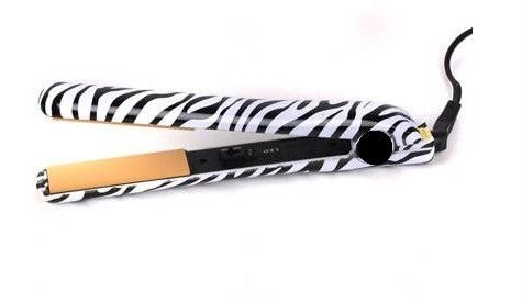 Fine Life Professional Hair Straightener * Black & White Zebra Print 