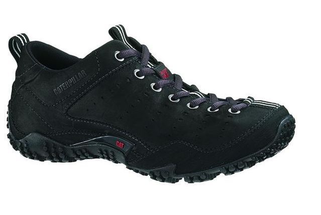 CAT Footwear Caterpillar Mens SHELK Black Leather Sneakers P709712 