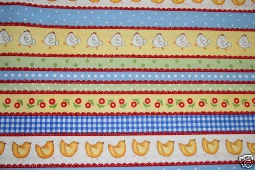 COUNTRY FARM FABRIC CHICKENS MILK COWS AND SHEEP  