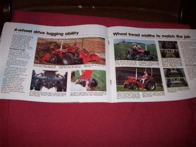Massey Ferguson MF 205 210 220 Compact Tractor 12 Page Color Brochure 
