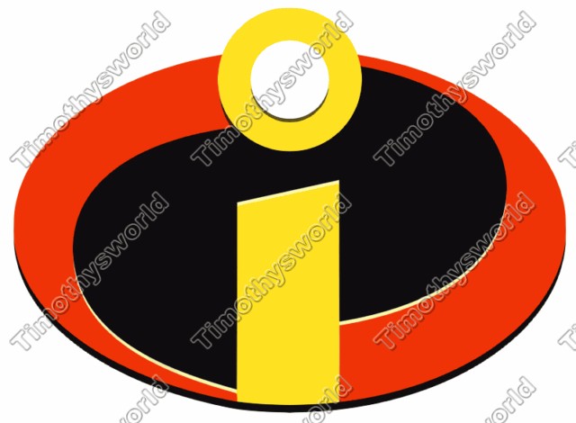 Incredibles Logo Iron on Transfer #1  