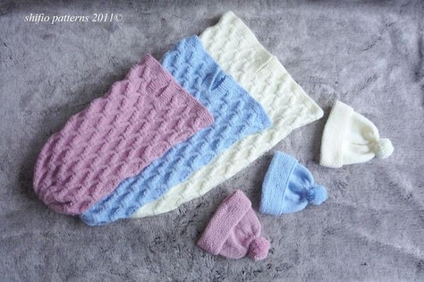 BABY CUDDLE SAC KNITTING PATTERN COCOON REBORN # 170  