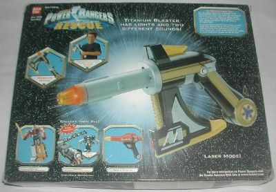 Bandai Power Rangers Lightspeed Rescue Titanium Laser With Box