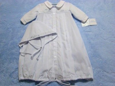 HAND~EMBROIDERED BOYS PREEMIE TRAIN LAYETTE SET~reborn  