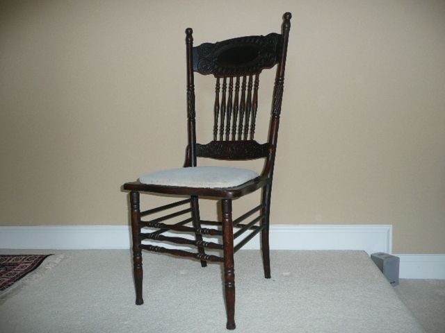 CHAIRS, ANTIQUE LARKIN #1, PRESSBACK, 1908 CATALOG  