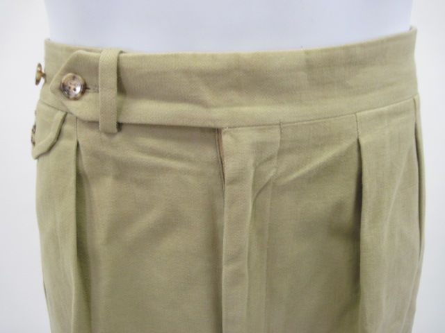 RALPH LAUREN Khaki Twill Pants Slacks Trousers Size 14  