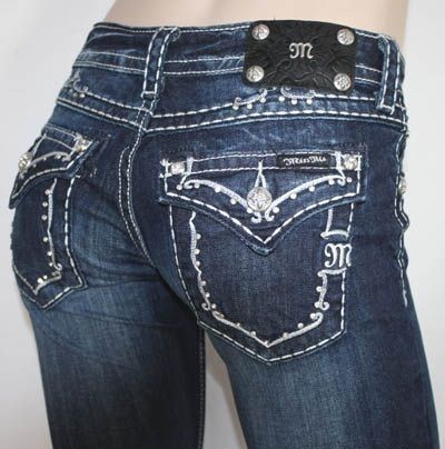 MISS ME Jeans NEW Crystal Fancy Western PARADISE SERIES JP5161B4 Sz 26 