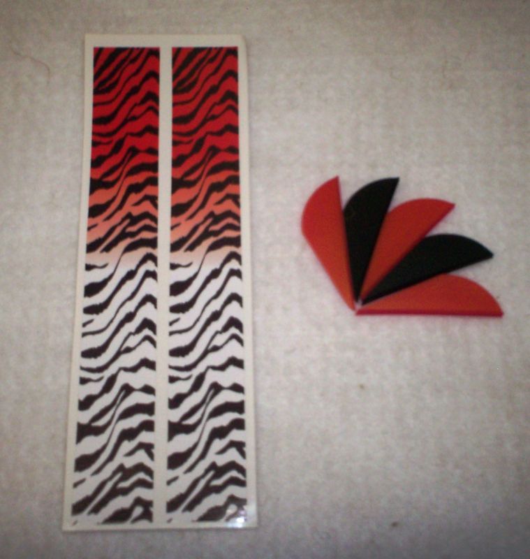 Pathfinder Arrow Wraps Red Fade Tiger w/Blazer Vanes  