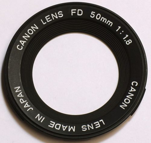 CANON FD 50MM 1.8 LENS NAME RING REPAIR PART NEW OEM  