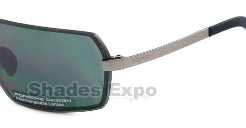 NEW PORSCHE SUNGLASSES P 8491 B BLACK P8491 AUTH  