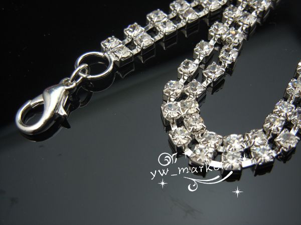 pcs 2 row crystal rhinestone belt buckle  