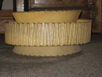 Vintage 3 Tier Retro Fiberglass Eames Era Lamp Shade Mid Century 