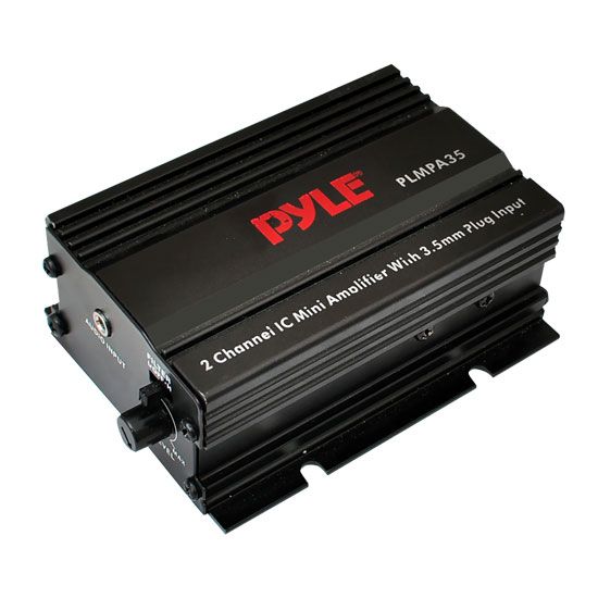 PYLE 2 Ch 300 Watt Mini Amplifier w/3.5mm Input PLMPA35  