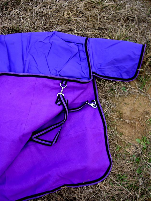 640D TURNOUT WATERPROOF HORSE SHEET COOLER PURPLE 72  