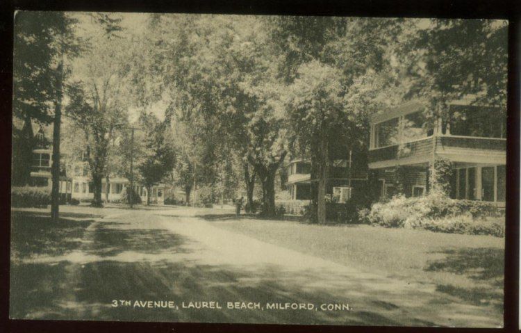 HOMES @ 3RD AVENUE LAUREL BEACH MILFORD CT POSTCARD  