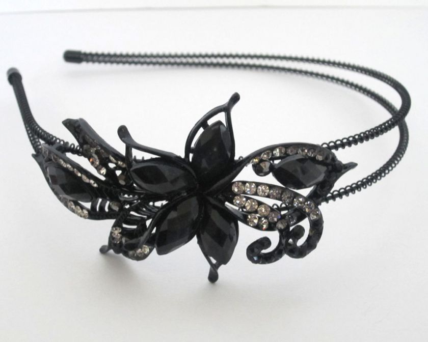 Butterfly Flower Rhinestone Headbands Hair Band H216  