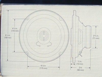 BLAUPUNKT BLAU Speaker System RP6525 6.5” 2 Way NOS  