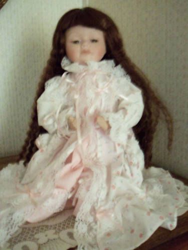 Treasures In Lace Porcelain Doll  Bed Time Prayer  