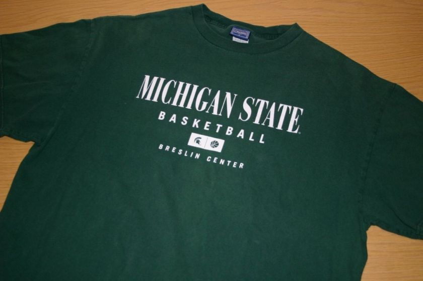   University BASKETBALL NCAA T Shirt L BRESLIN CENTER SPARTAN  