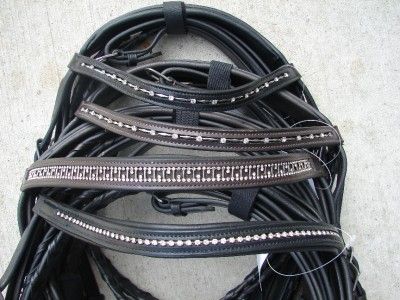 English Event hunt Bridle REINS BROWN HORSE PREMIUM COB  