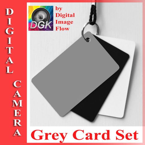 Grey White Balance Card Digital MADE IN SHIPS FROM USA  
