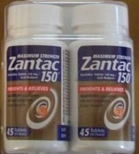 Zantac Maximum Strength 150mg Twin Pack (90 Tabs total)  