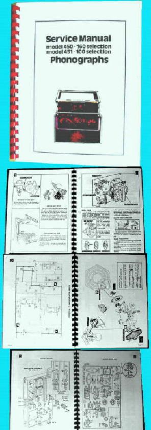 Rock Ola 450 & 451 Service Manual & Trouble Shooting +  