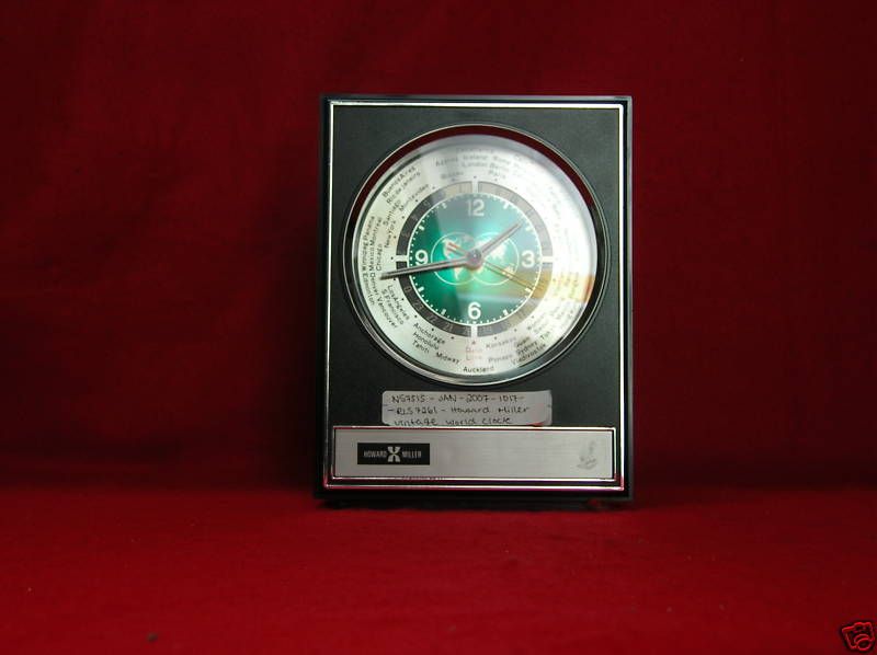 NTB HOWARD MILLER WORLD CLOCK  