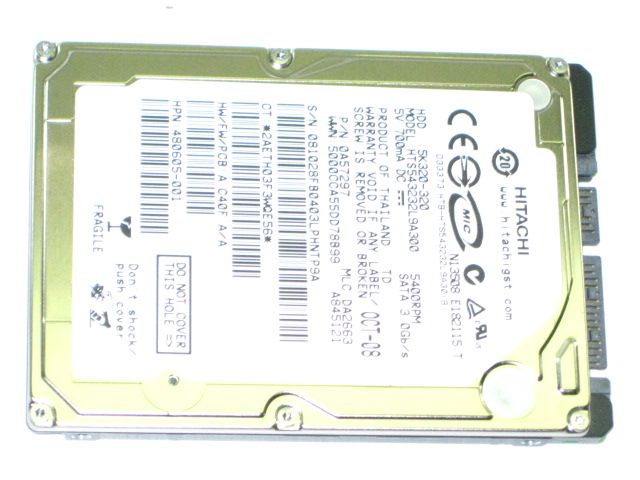 HITACHI 0A57297 320GB SATA LAPTOP HARD DRIVE  