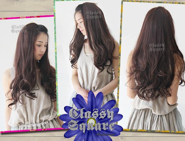 1pc New Fashion Romantic 3/4 Long Wavy Curly Full Wig Hair 