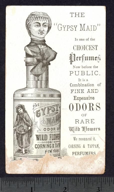 1800s= Gypsy Maid Wild Flower Perfume Corning & Tappan  