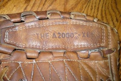 VINTAGE WILSON A2000 XL Leather BASEBALL GLOVE MITT 11  