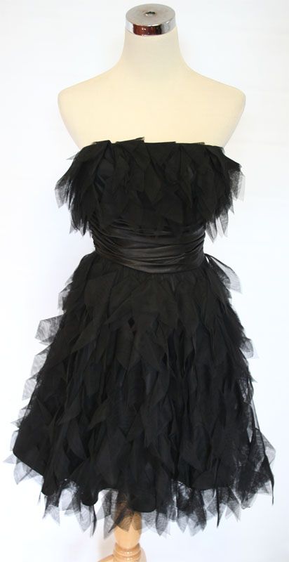 NWT ALEX & SOPKIA $160 Black Juniors Party Ball Dress 7  