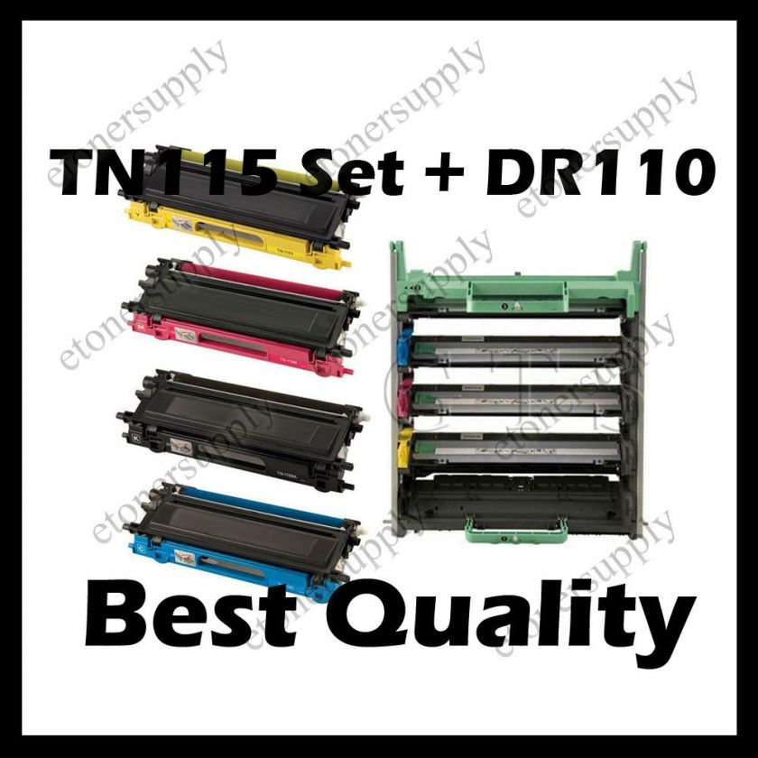 Brother MFC 9840CDW DR110CL Drum Unit & TN115 Toner 814502017202 