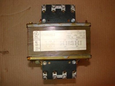 GE Industrial Control Transformer 9T58B2812 #21400  