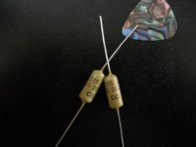 NOS .015 200v Mullard Mustard Capacitors Made In Holland Vintage 