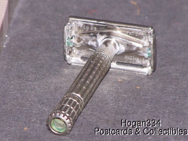 Vintage Super Speed Flare Tip Gillette TTO Safety Razor D 1 1958 with 