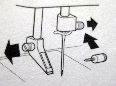 foot screw 412 40 97 01 for easy free motion quilting embroidering 