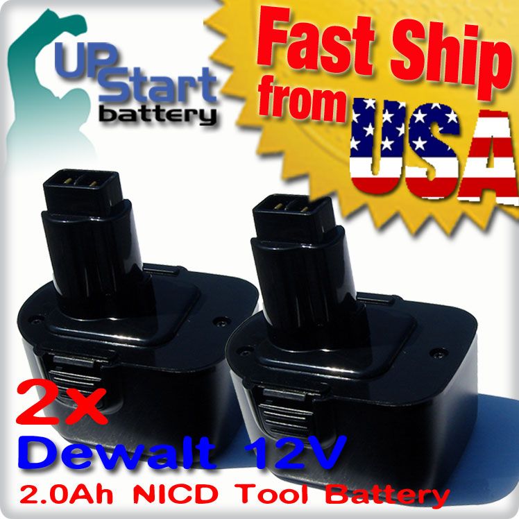 2X Battery Dewalt 397745 01 DE9074 DC9071 DE9037 DE9075 DW9072 12V 12 