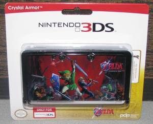 Nintendo 3DS Zelda Crystal Armor Game Case Black New  