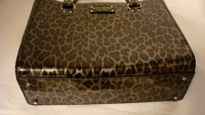   Kate Spade Wellesley Quinn Animal Patent Leather Handbag Tote NWT $375