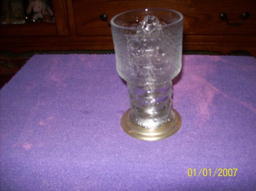 2001 LORD OF THE RINGS GOBLET GLASS LIGHT UP  