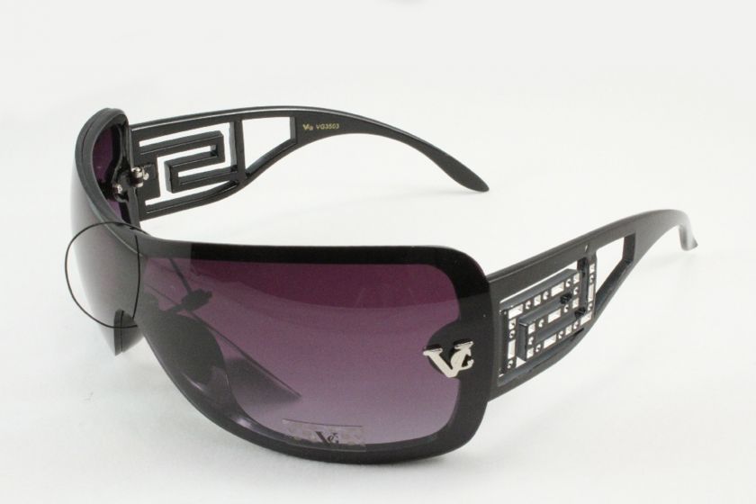 VG 35 03 Corner Black Frames with Purple Lens