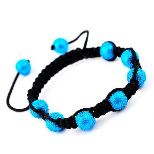   Chain Pave Charms Bracelet 12Colors With 10*8mm Disco Ball Alloy Beads